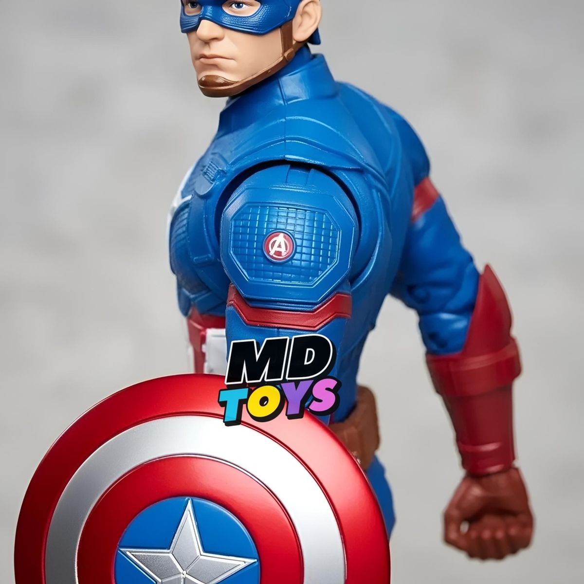 HASBRO - Figura Capitan America con Escudo – Titan Hero Marvel 30cm