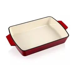 THOMAS - Fuente Para Hornear Rectangular Hierro Fundido