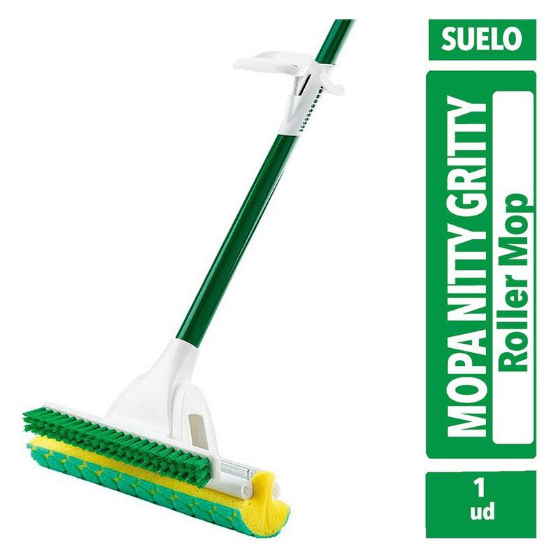 LIBMAN - Mopa Trapeador Con Cepillo Nitty Gritty Libman