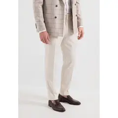 NEW MAN - Pantalón Biarritz Ecru Fw26