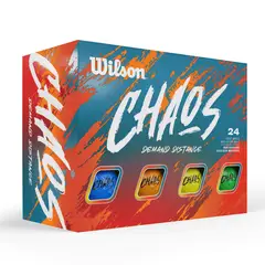 WILSON - Pelota Golf Chaos Pack 24 Ionomer Multicolor Practica