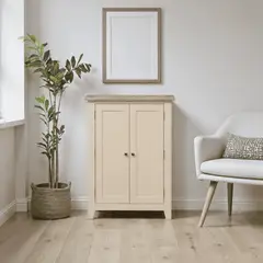 ARCA MUEBLES - Zapatero de Madera de Pino Orden, Higiene y Estilo en tu Entrada - Beige - 80x40x110 cm