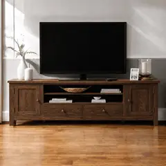 ARCA MUEBLES - Rack TV "Rustic Luxury" Mueble de Televisión de Madera - Café - 150x40x65 cm