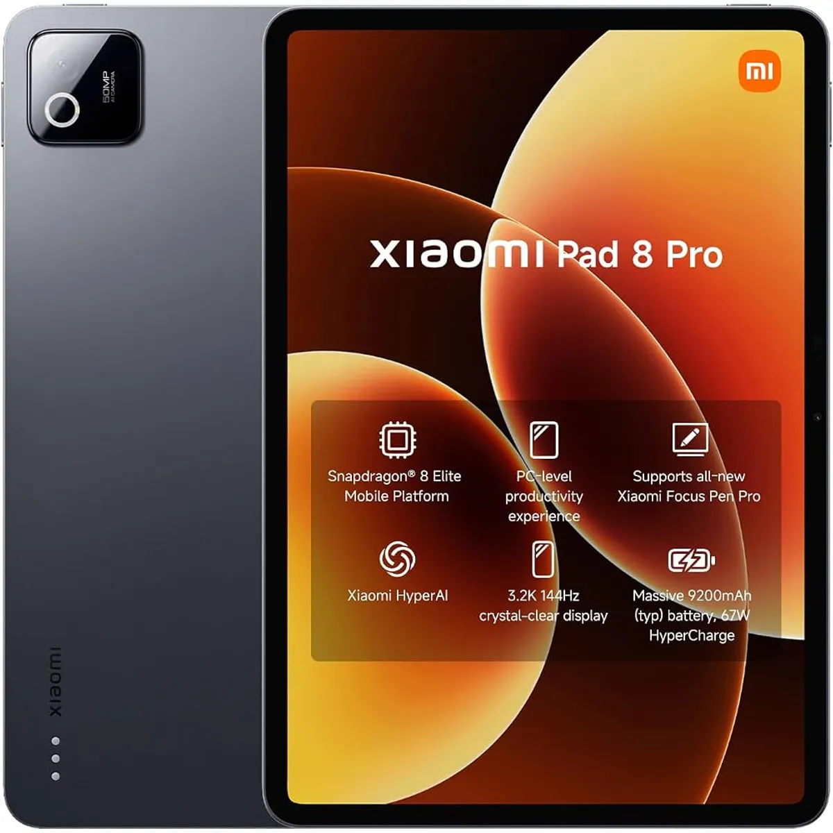 XIAOMI - Tablet Xiaomi Pad 8 Pro 8+128GB Snapdragon® 8 Elite Mobile Platform Versión Global