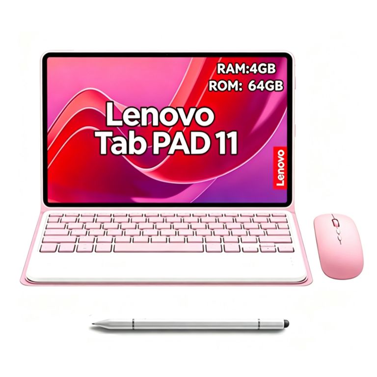 Tablet Pad 11 2025 6GB+128GB WiFi y Raton inalambrico Bluetooth &Teclado & Lapiz Negro