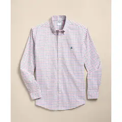 BROOKS BROTHERS - Camisa Hombre Non-Iron Oxford Seasonal Pattern Regular Blanco