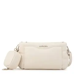 AMPHORA - Cartera bandolera clio pequeña blanco
