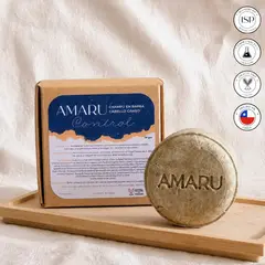 AMARU SKINCARE - Shampoo Sólido Control para Cabello Graso 70 g | Amaru