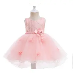 ALMA & DECO - Vestido Bautizo Paje Fiesta Modelo Carolina Color Rosa Damasco