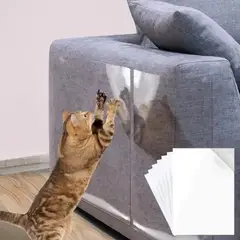 METALFER - Pack 10u Protector Transparente Para Sofa Antiarañazos Gatos