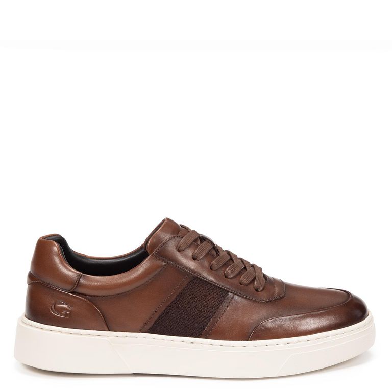 Zapatilla de cuero hombre chocolate Chipre 0036448