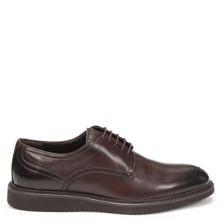 Zapato de cuero hombre chocolate Vilos 0036430