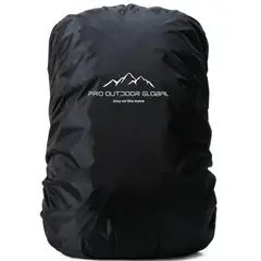 PRO OUTDOOR - Cubre Mochila Contra Agua Impermeable Funda 45Lts Negra