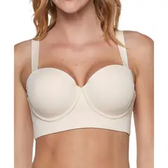 LADY GENNY - Sostén Strapless Mujer S-357C Microfibra Con Soft
