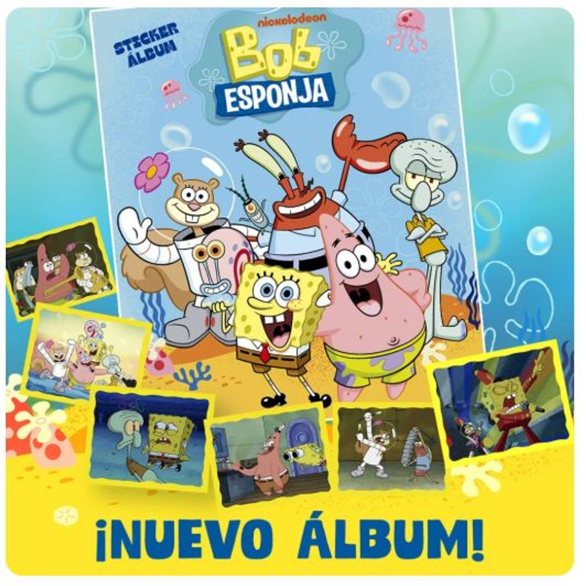 COPAG - ÁLBUM TAPA BLANDA BOB ESPONJA + 20 SOBRES