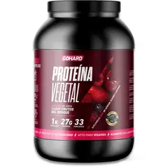 GOHARD - Proteína Vegetal Sabor Frutos del Bosque Libre Gluten Lactosa 1kg