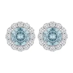 MERY SATT - AROS AGUAMARINA NAT 0.51 CT PLATA