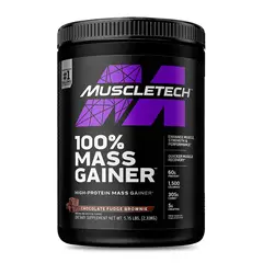 MUSCLETECH - GAINER 100% MASS 5.15 LB CHOCOLATE FUDGE BROWNIE