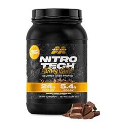 MUSCLETECH - PROTEINA NITRO TECH 100% WHEY GOLD 2 LB DOUBLE RICH CHOCOLATE