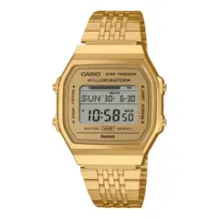 CASIO - Reloj Vintage Unisex ABL-100WEG-9ADF Dorado BLUETOOTH