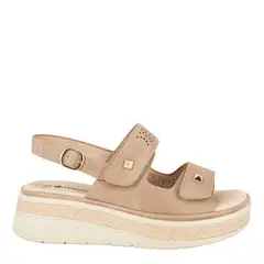 PASSER - Sandalia Confort Ajustable Riza Tostado