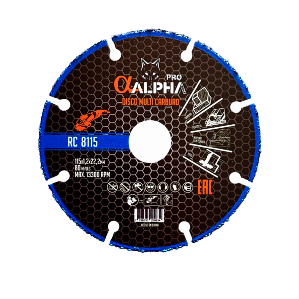 ALPHA - Disco Corte Madera Alpha Rc 8115
