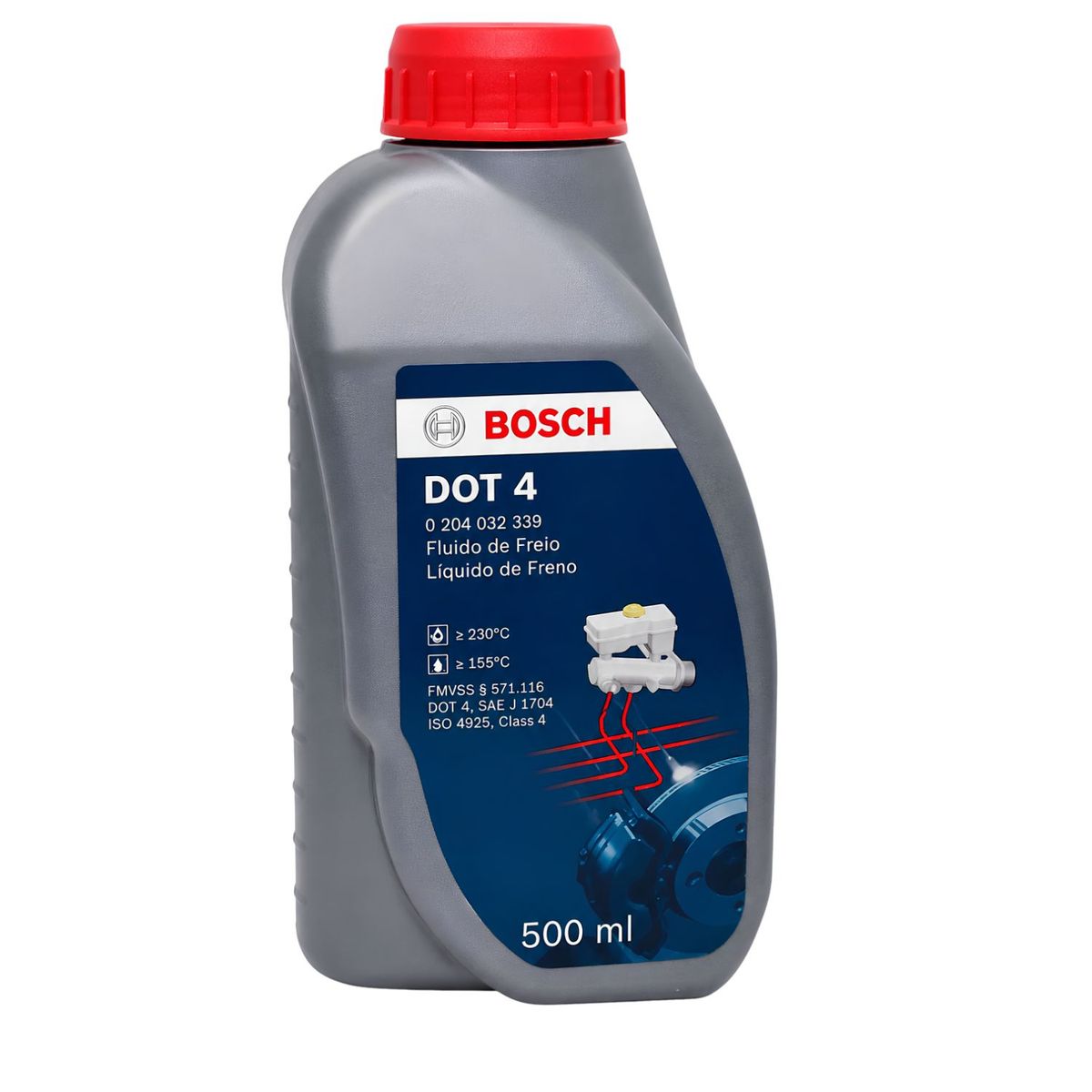 BOSCH - Liquido de Frenos Dot4 Bosch 500 Ml.