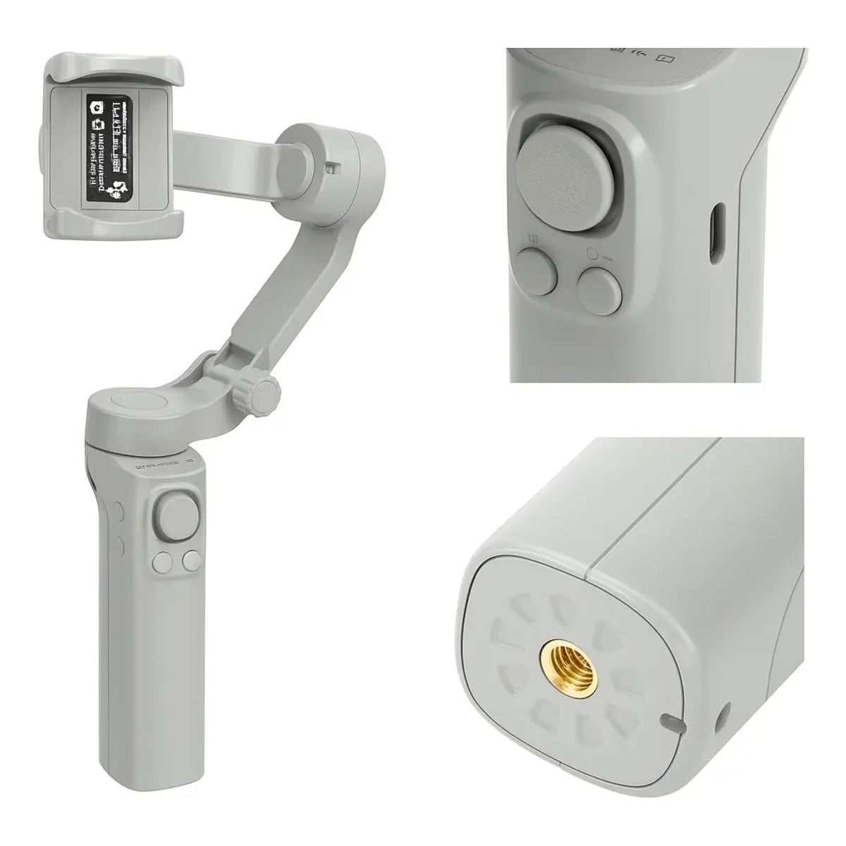 IRM - Estabilizador Gimbal F5 3 Ejes Plegable para Celular Seguimiento Facial Zoom y Time Lapse Vlog