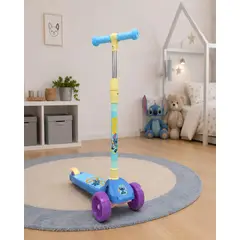 MYLHOGAR - Scooter Infantil Azul Celeste Y Morado 3 Ruedas Ajustable