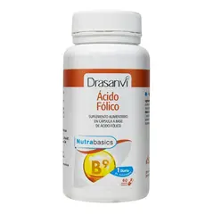 DRASANVI - Ácido Fólico 60 Cápsulas - Vitamina B9 Natural