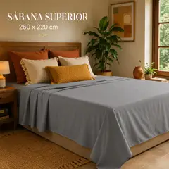 ARMONIA - Juego De Sabanas 800 Hilos 2.0 Plazas- 4 Piezas 812