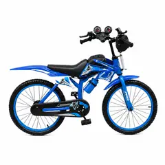 MUNDO ONLINE - Bicicleta Infantil Niño Deportiva MTB Todo Terreno Azul Aro 20