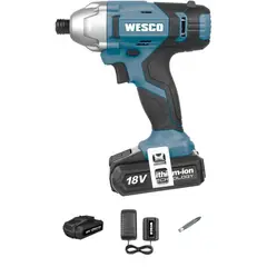 WESCO - Atornillador de Impacto Inalámbrico 18V Ws2939K2