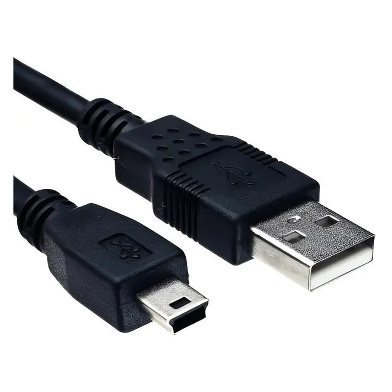 Cable Usb A Mini Usb 1.5 Metros Negro Negro