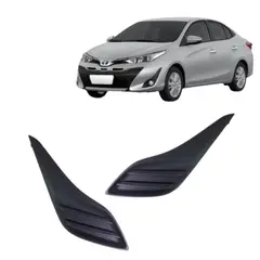 GENERICO - Par Tapas Neblinero Compatible Toyota Yaris 2018-2021