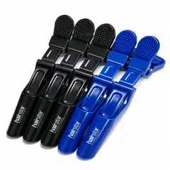 GENERICO - Pinzas Cocodrilo x6 Para Peluquería Barbería