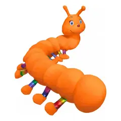 GENERICO - PELUCHE REQUETEPATITAS GUSANO ALARGADO 87 CM NARANJA