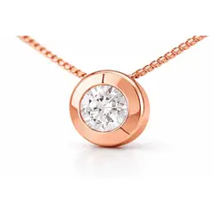 MASSE GIOIELLI - Collar Punto de Luz Oro Rosado 18K
