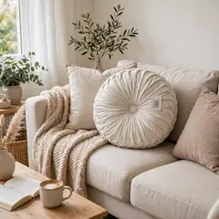 LOS CHINOS - Cojin Decorativo Rueda Terciopelo Premium