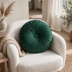 LOS CHINOS - Cojin Decorativo Rueda Terciopelo Premium