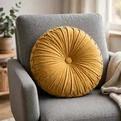 LOS CHINOS - Cojin Decorativo Rueda Terciopelo Premium