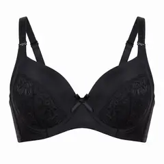 LADY GENNY - Sostén Mujer S-665B Encaje Con Soft Push-Up