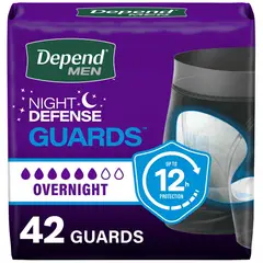 DEPEND - Protectores para Hombre Nocturnos Absorbentes 42u