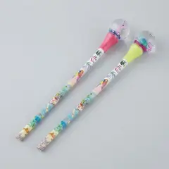 DIE SPIEGELBURG - Lápiz arcoíris con esfera con purpurina y figurita de Nella Nixe