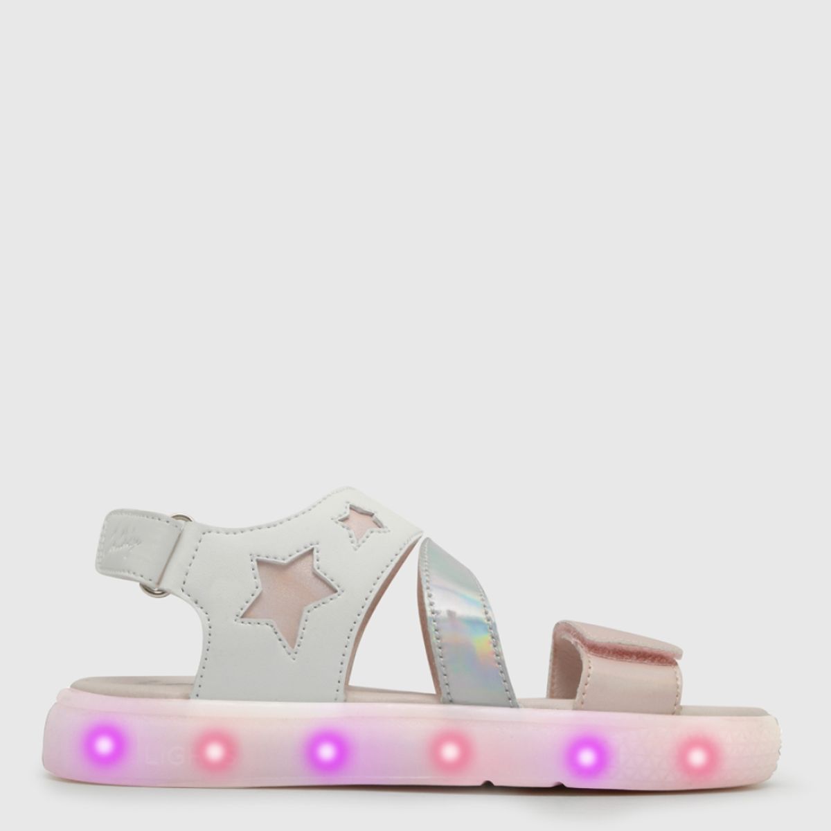 COLLOKY - Sandalia Niña Luces Blanco