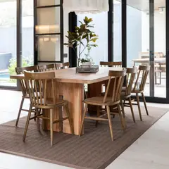 TRIBUS DEL MUNDO - Alfombra Kigali Cuadrada Living Sisal Café 300x300