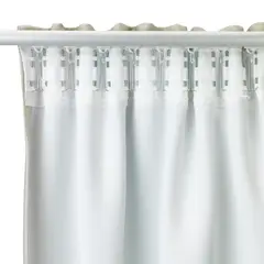 IKEA - Cortina oscurecedora VILBORG, 1 par, beige/con cinta de fruncir, 145x250 cm
