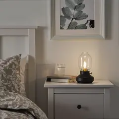 IKEA - Lámpara de mesa TÄRNABY gris 25 cm