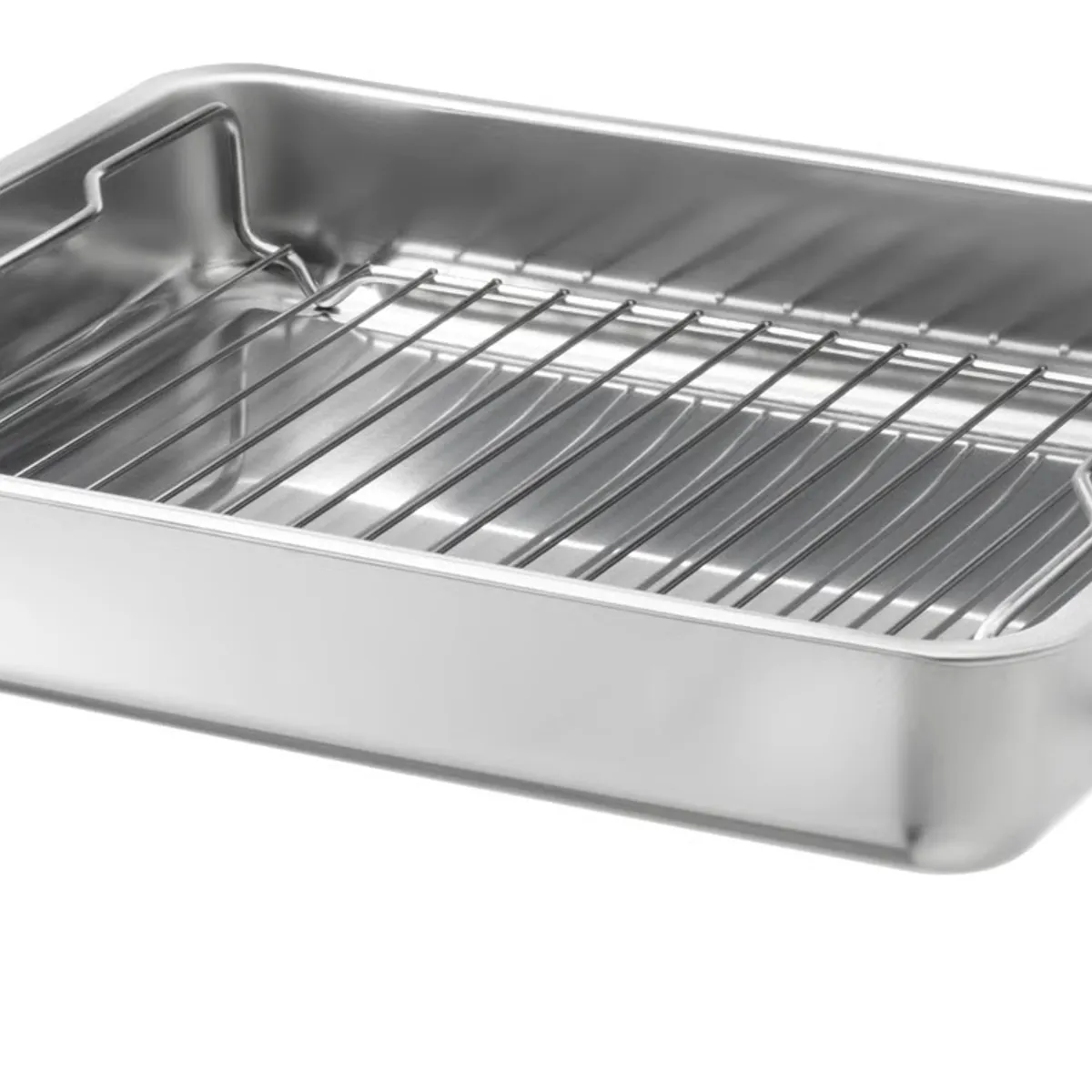 IKEA - Bandeja para horno con rejilla KONCIS, acero inoxidable, 40x32 cm