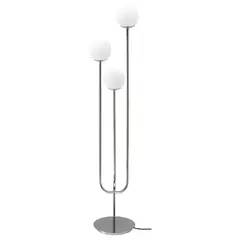 IKEA - SIMRISHAMN lámpara pie cromado/blanco vidrio CL